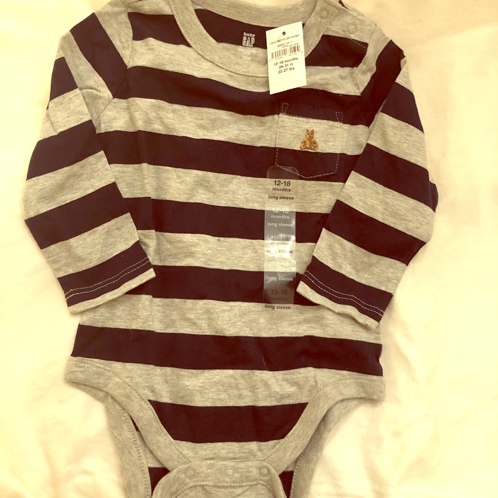 NWT Baby Gap long sleeve  onesie